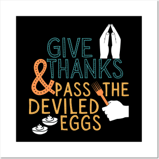 Thanksgiving Deviled Eggs Posters and Art